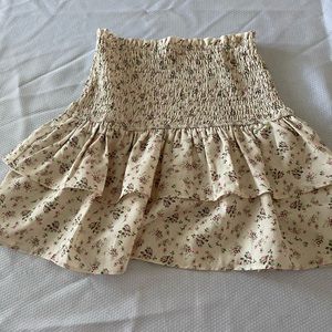 vici collection smocked skirt
